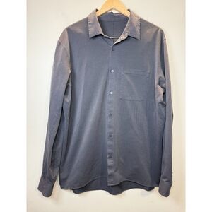 Lululemon Athletica Gray Classic Button Down Shirt